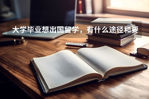 大学毕业想出国留学，有什么途径和要求