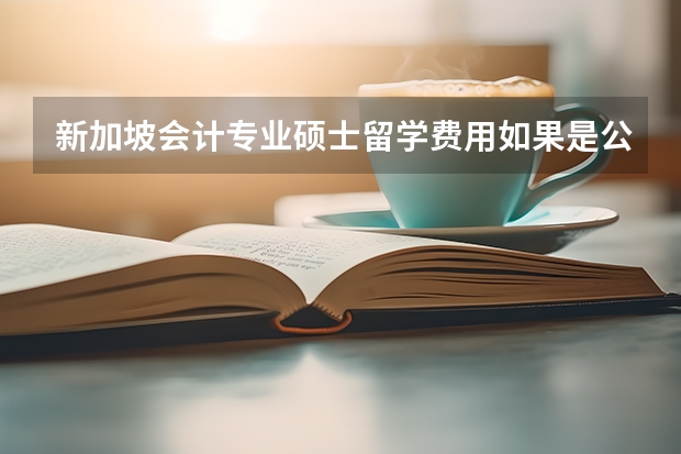 新加坡会计专业硕士留学费用如果是公立大学，一年是在多少新币之间呢？