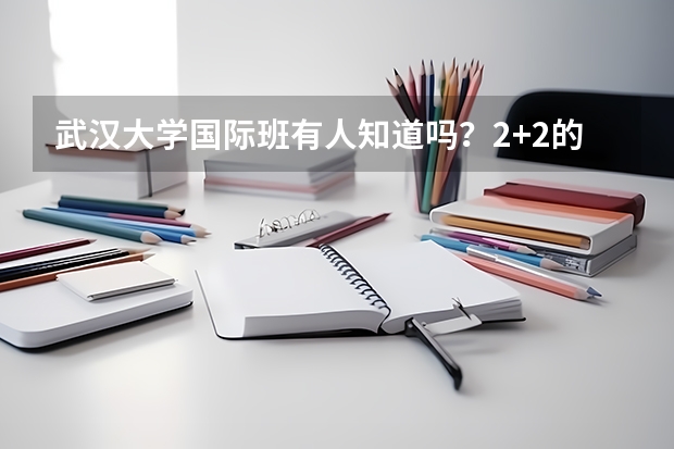 武汉大学国际班有人知道吗？2+2的那种