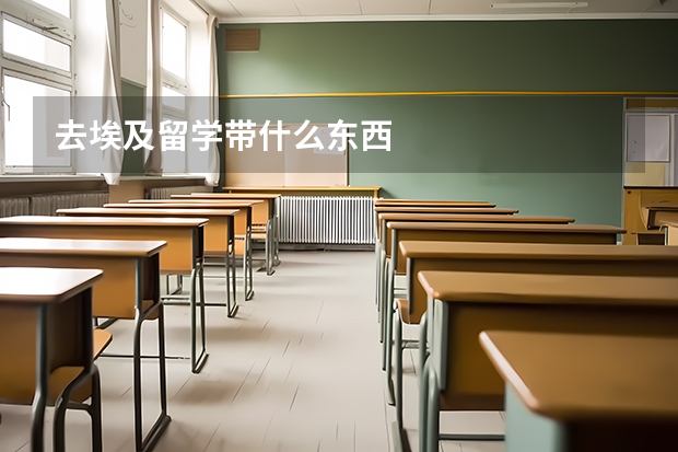 去埃及留学带什么东西