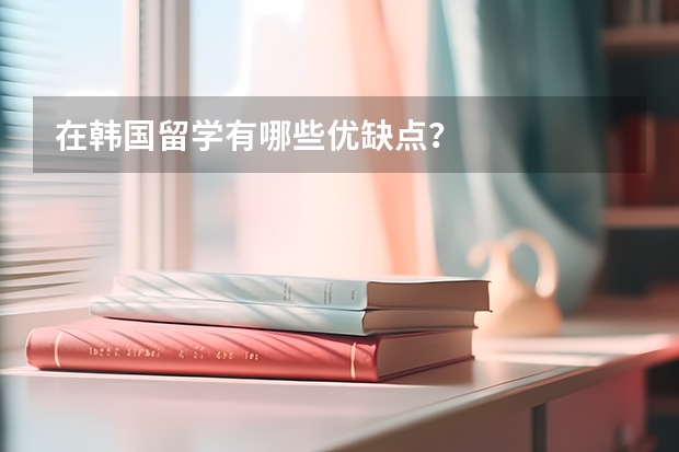 在韩国留学有哪些优缺点？