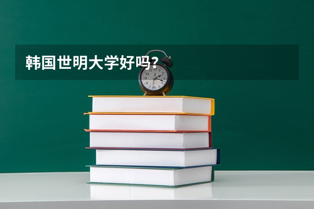 韩国世明大学好吗？