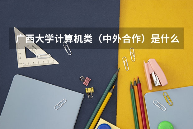 广西大学计算机类（中外合作）是什么，填志愿