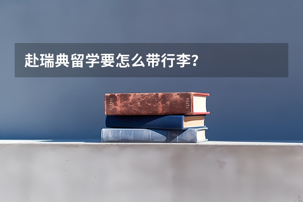 赴瑞典留学要怎么带行李？