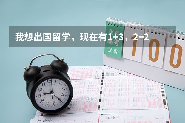 我想出国留学，现在有1+3，2+2，3+1，哪种留学方式更好一些呢？