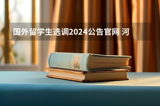 国外留学生选调2024公告官网 河南选调生2024公告要求