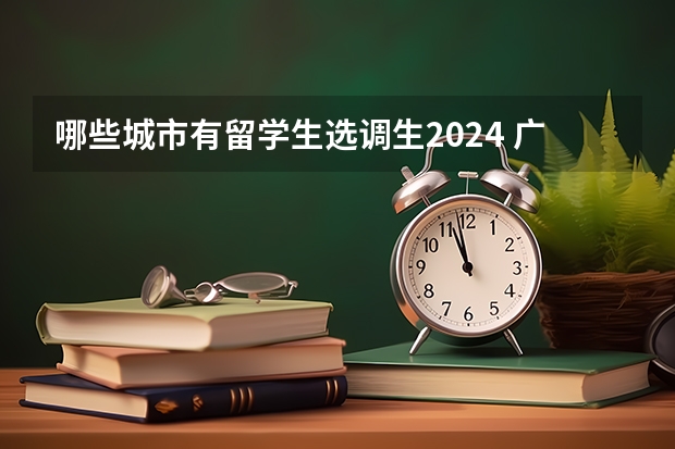 哪些城市有留学生选调生2024 广东选调生2024报名条件