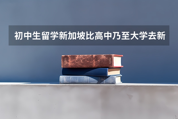 初中生留学新加坡比高中乃至大学去新加坡的利处要大得多（留学新加坡家长低龄申请入学方式？）