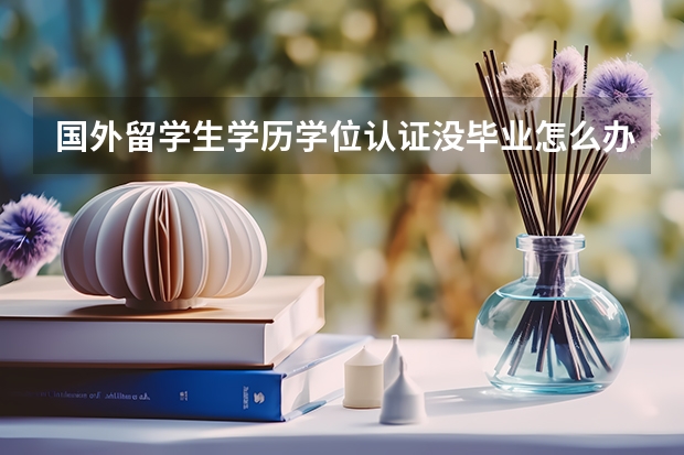 国外留学生学历学位认证没毕业怎么办？