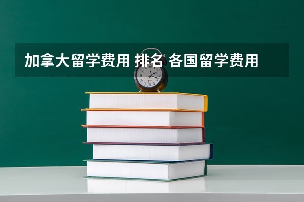 加拿大留学费用 排名 各国留学费用排名