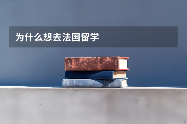 为什么想去法国留学