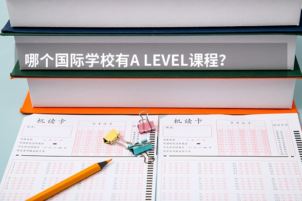 哪个国际学校有A LEVEL课程？